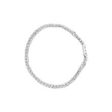 Load image into Gallery viewer, .925 Sterling Silver 1.0 Cttw Diamond Collar Line Link Bracelet (I-J Color, I1-I2 Clarity) - Size 7.25" Inches