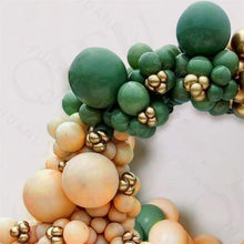 将图片加载到图库查看器,186Pcs Peach Green Metallic Latex Balloon Set For Wedding Birthday Party Decoration Baby Showers Girls Party Bridal Showers