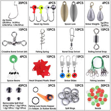 Load image into Gallery viewer, 188-Pieces: Portable Fishing Accessory Kit with Tackle Box