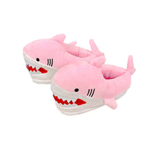 将图片加载到图库查看器,Warm Shark Womens Home Slippers Fashion Plush Winter Funny Elegant Women Slippers Cute Cartoon Shark Indoor Warm Home Cotton Slippers