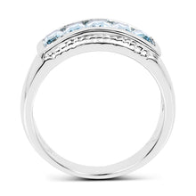 Load image into Gallery viewer, 1.75 Carat Genuine Blue Topaz .925 Sterling Silver Ring