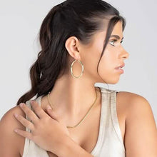 将图片加载到图库查看器,S925 50mm Solid Hoop Earrings for Women