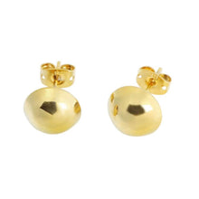 Load image into Gallery viewer, 18K Gold Half Ball Stud Earrings