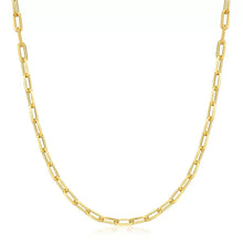 Load image into Gallery viewer, 18K Gold Paperclip Link Chain Necklace