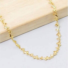 将图片加载到图库查看器,18k Gold Plated Dolphin Anklet