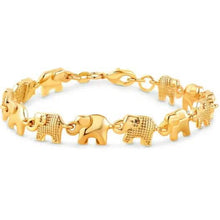 Load image into Gallery viewer, 18K Gold Plated Elephant Anklet for Women 10"