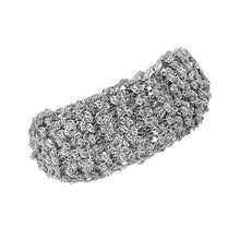 将图片加载到图库查看器,18k White Gold Braided Bracelet