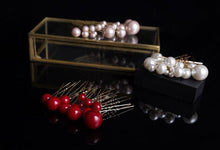 Load image into Gallery viewer, 18pcs/lot Big Small Pearl Hair Stick Set Sweet U Shape Hair Clip Hairpin Wedding Bride Headdress Wedding Hair Accessories for Brides and Bridesmaids