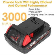 Load image into Gallery viewer, 18V Battery Replacement Compatible with Milwaukee M18 Cordless Power Tool