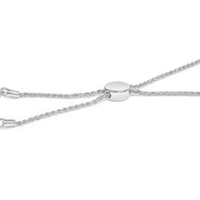 Load image into Gallery viewer, .925 Sterling Silver 1/6 Cttw Diamond X and O Bolo Bracelet
