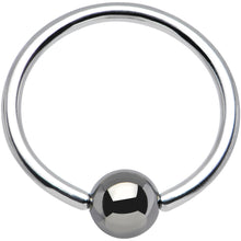 将图片加载到图库查看器,16G 7/16 Hematite Bead BCR Captive Ring