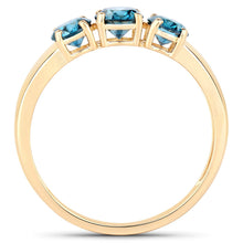 Load image into Gallery viewer, 1.03 Carat Genuine Blue Diamond 14K Yellow Gold Ring