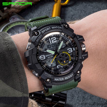 Load image into Gallery viewer, NEW Sport Analog-Digital Watch For Men and Woman Waterresistant 50M Professional Waterproof Quartz Large Dial Military Wristwatches With Night Mode