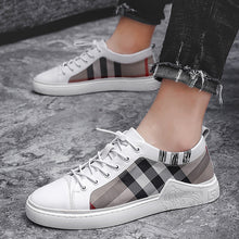 Load image into Gallery viewer, Summer Canvas Mens Breathable Vulcanize Sneakers Light Men Casual Walking Shoe Non-slip Fashionable Sports Shoes Mens Workout Lightweight White Flat Sneakers