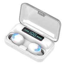 将图片加载到图库查看器,Elegant TWS Bluetooth 5.0 Earphones 2200mAh Charging Box Modern Wireless Headphone 9D Stereo Sports Waterproof Earbuds Luxury Headsets With Microphone Wireless Headphones with LED Display Wireless Earbuds with Mic, IPX8 Waterproof Touch Control Headphones
