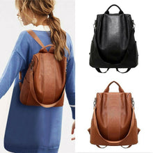 Load image into Gallery viewer, Sizzling Anti-Theft Vintage Style Leather Backpacks for Teenager Girls And Women School Bagpack For Females Travel Bags