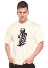 Load image into Gallery viewer, Sad Skeleton Halloween Unisex Bamboo Viscose/Organic Cotton Short Sleeve Graphic T-Shirt