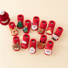将图片加载到图库查看器,Baby Socks Christmas Newborn For Baby Boys/Girls Christmas Floor Socks Anti-Slip Baby Step Socks For Baby Kids