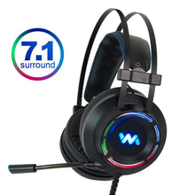 Load image into Gallery viewer, Gaming Headset Headphones with Microphone for PC Computer for Game One Professional Gamer Earphone Surround Sound RGB Light