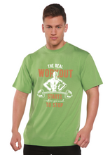 Load image into Gallery viewer, The Real Workout Men's Bamboo Viscose/Organic Cotton Short Sleeve Graphic T-Shirt