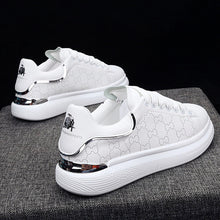 Load image into Gallery viewer, New Fashion White High Quality Women's White Thick Soled Sports Casual Couple Shoes Summer Lace-Up Trainers Gym Tennis Running Breathable High Quality Sneakers