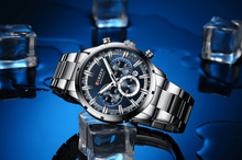 Load image into Gallery viewer, Men's Sports Waterproof Stainless Steel Watch With Chronometers And Special Date Display Unique Design Perfect Gift