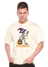 Load image into Gallery viewer, Happy Halloween Unisex Bamboo Viscose/Organic Cotton Short Sleeve Graphic T-Shirt