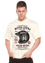 将图片加载到图库查看器,Motor Legend Helmet Men's Bamboo Viscose/Organic Cotton Short Sleeve Graphic T-Shirt