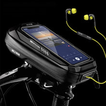 Load image into Gallery viewer, Bicycle Touchscreen Front Frame Bag Phone Case With Double Zippers Cycling Bike Accessories Bike Bag Bike Phone Bag Bike Pouch Bicycle Front Frame Bag Waterproof Top Tube Handlebar Bag Bike Phone Mount Bag Cycling Storage Bag