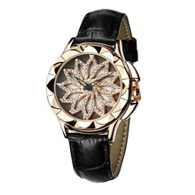 将图片加载到图库查看器,Luxury White Flower Womens Watch Analog Quartz Waterproof Wristwatches Elegant Leather Strap Modern Design