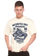 Load image into Gallery viewer, Motorcycles Race Men's Bamboo Viscose/Organic Cotton Short Sleeve Graphic T-Shirt