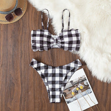 Load image into Gallery viewer, Solid Bikini Set Swimsuit Women Bikini Swimwear Female Halter Top Bathing Suit Swimming Wear Bikini High Cut Swimsuit High Waist Plus Size Summer Swimwear