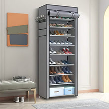 Load image into Gallery viewer, 10-Layer 9 Grid Shoe Rack Shelf Storage Closet Organizer