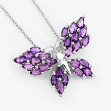 Load image into Gallery viewer, 3.90 Carat Genuine Amethyst .925 Sterling Silver Pendant