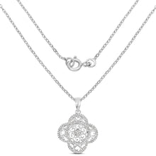 Load image into Gallery viewer, 0.57 Carat Genuine White Diamond .925 Sterling Silver Pendant