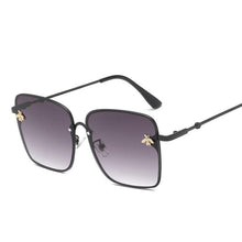 Load image into Gallery viewer, Luxury Square Modern WIth Metal Luxury Bee Sunglasses For Women and Ladies With Retro Brand designer Metal Frame Oversized Style And Grandient Glasses