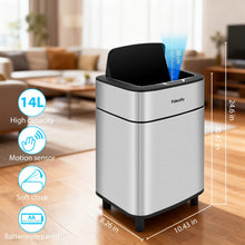 Load image into Gallery viewer, Automatic Stainless Steel Sensor Trash Can – Hands-free Quiet Close & Odor-Control System
