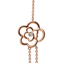 将图片加载到图库查看器,18K Rose Gold 1/2 Cttw Diamond and Freshwater Pearl Double Strand Station Necklace (G-H Color, SI1-SI2 Clarity) - Adjustable up to 16" to 20"