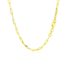 Load image into Gallery viewer, 10K Yellow Gold Paperclip Chain (2.50 mm)