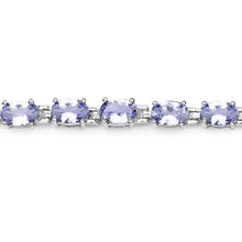 Load image into Gallery viewer, 9.68 Carat Genuine Tanzanite .925 Sterling Silver Bracelet