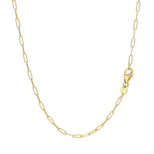 Load image into Gallery viewer, 18K Yellow Gold Fine Paperclip Chain (1.50 mm)