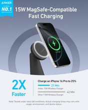 Load image into Gallery viewer, Anker MagGo Wireless Charger (2-in-1, Dock Stand) with USB-C Cable BOA