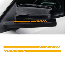 Load image into Gallery viewer, 1Pair Car Rear View Mirror Sticker Reflective Decal Vinyl Sticker Decal Stripe Sticker Car Rear View Mirror Stickers Car Body Stickers Waterproof Reflective Car Side Stickers Auto Side Stripe Decals Side Mirror Reflective Decals Auto Rearview Stickers