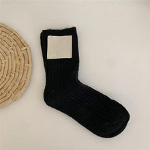 Load image into Gallery viewer, 1Pair Ladies Pile Socks for Autumn Winter Pure Cotton Socks Solid Color Keep Warm Women Socks Mid Tube Socks Thickening Cashmere Socks For Men And Women