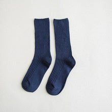 Load image into Gallery viewer, 1Pair Ladies Pile Socks for Autumn Winter Pure Cotton Socks Solid Color Keep Warm Women Socks Mid Tube Socks Thickening Cashmere Socks For Men And Women