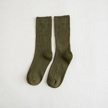 Load image into Gallery viewer, 1Pair Ladies Pile Socks for Autumn Winter Pure Cotton Socks Solid Color Keep Warm Women Socks Mid Tube Socks Thickening Cashmere Socks For Men And Women