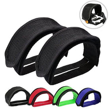 将图片加载到图库查看器,1pair Nylon Bicycle Pedal Straps Toe Clip Foot Strap Belt Adhesively Bicycle Pedal Tape Fixed Gear Bike Cycling Cover Universal Bicycle Fixed Strap Anti-Slip Double Adhesive Pedal Toe Clip Strap Cycling Pedal Accessory