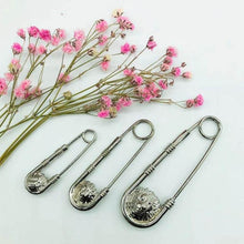 将图片加载到图库查看器,1pc Alloy Double Lion Head Brooch Pin Fashion Safety Pins Women Waist Closing Men Suit Jacket Decoration Jewelry Retro Double Head Safety Pin Temperament Coat Pin