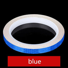 Load image into Gallery viewer, 1PC Car Styling Reflective Stripe Tape Motorcycle Bike Body Rim Wheel Stripe Tape Stickers Decorative Reflective Wheel Rim Stripe Decal Sticker for Motorcycle Wheels Car Cycling Bike Bicycle Night Safety Decoration Stripe Universal Blue Red Yellow