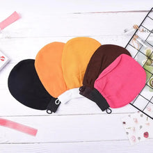 Load image into Gallery viewer, 1PC Colorful Shower Bath Magic Peeling Glove Modern Exfoliating Tan Removal Skincare Soft Gloves For Shower Body Scrubber Bath Accessories
